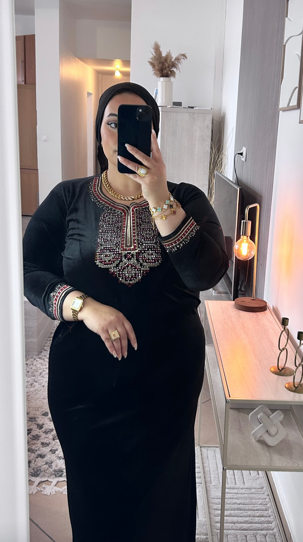 Robe Droite Velours