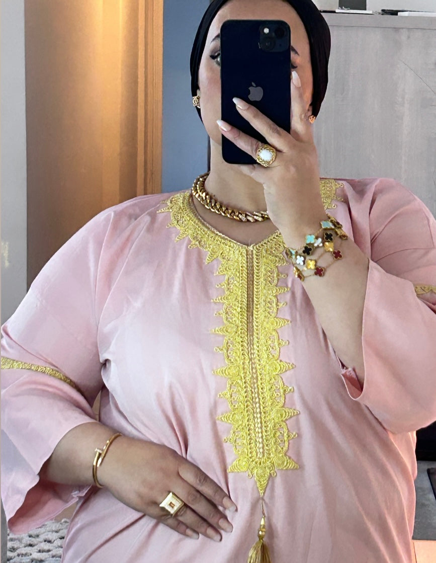 Robe Algéroise Rose Poudré