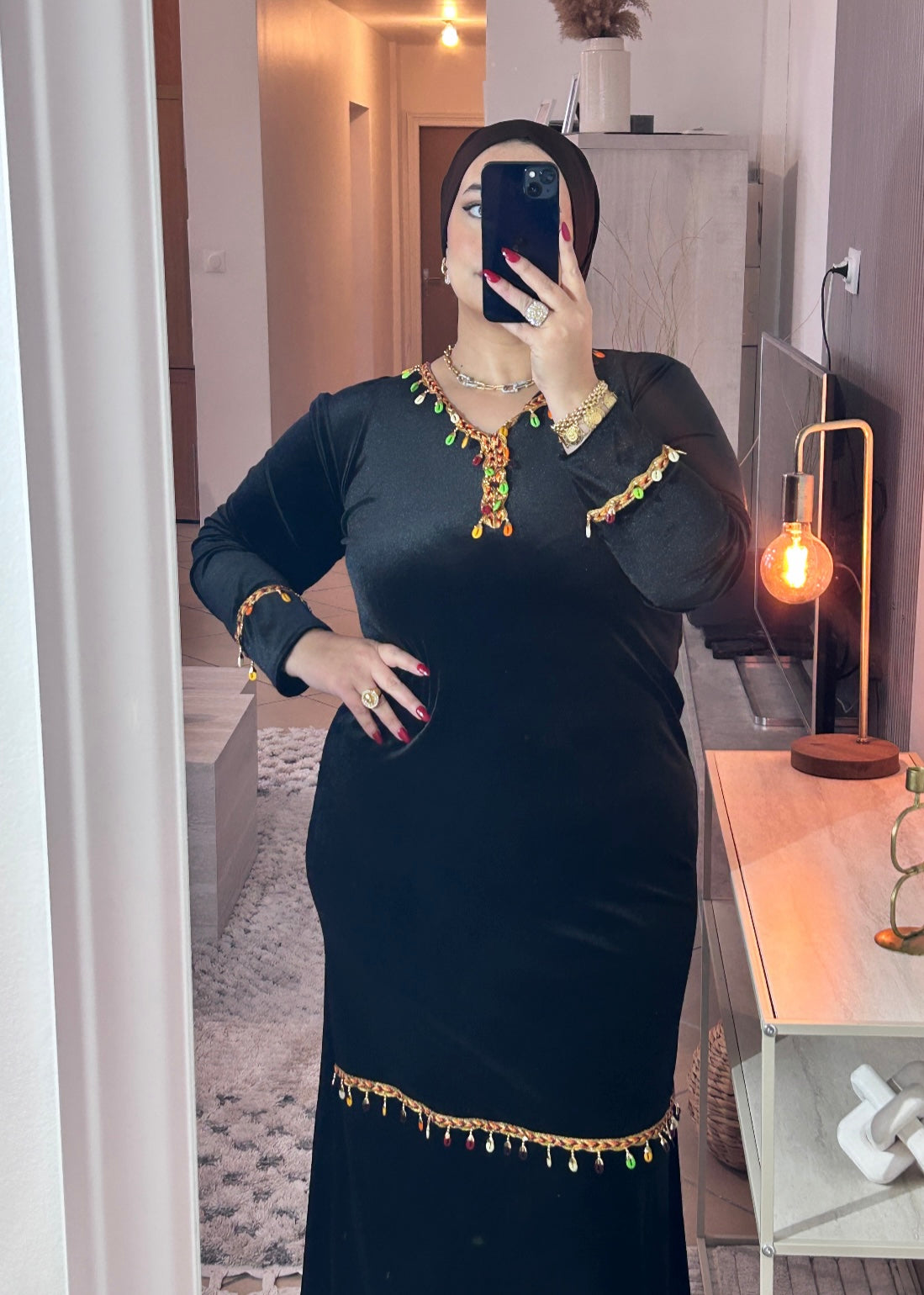 Robe Égyptienne noir