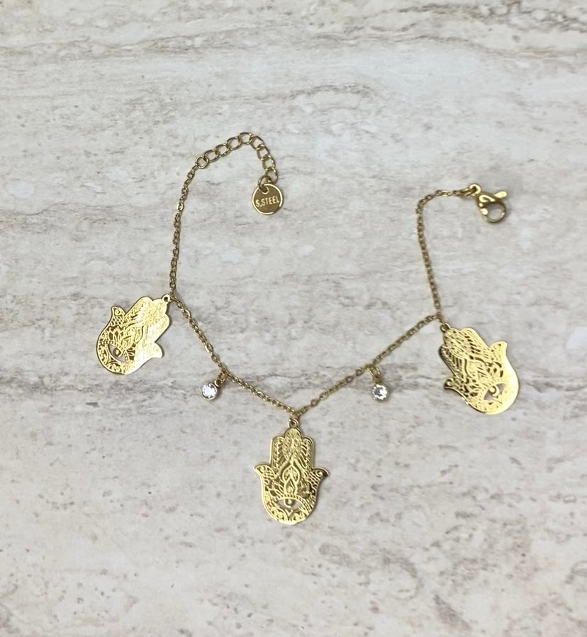 Gourmette Khamssa Pendentif