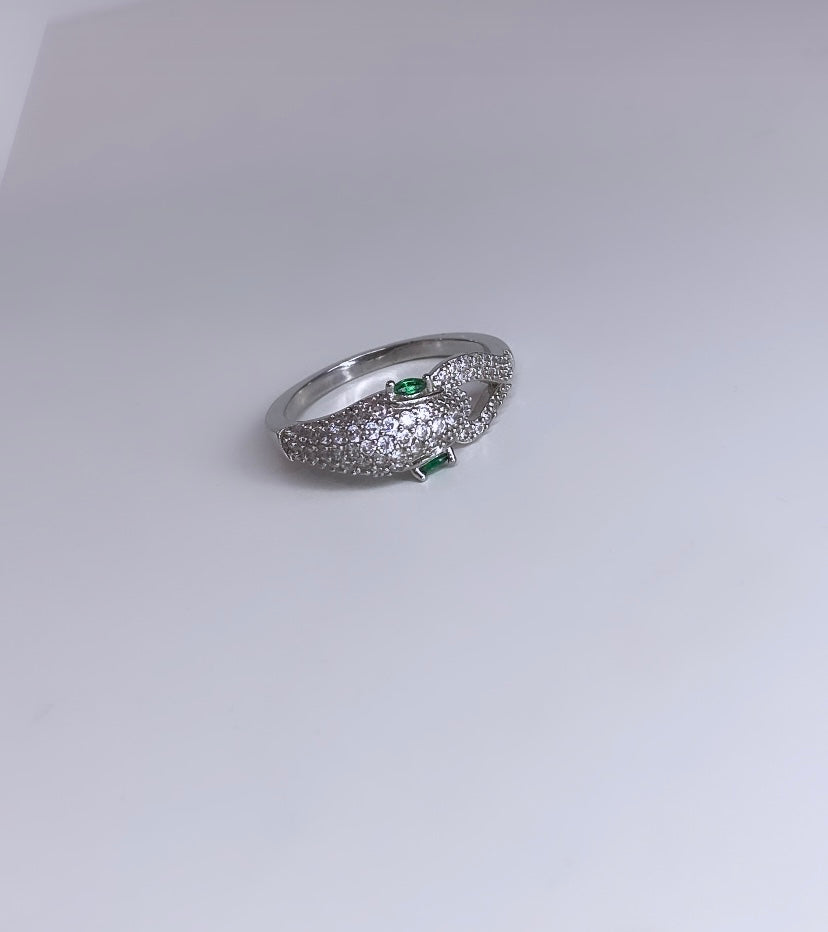 Bague Serpent Or Blanc