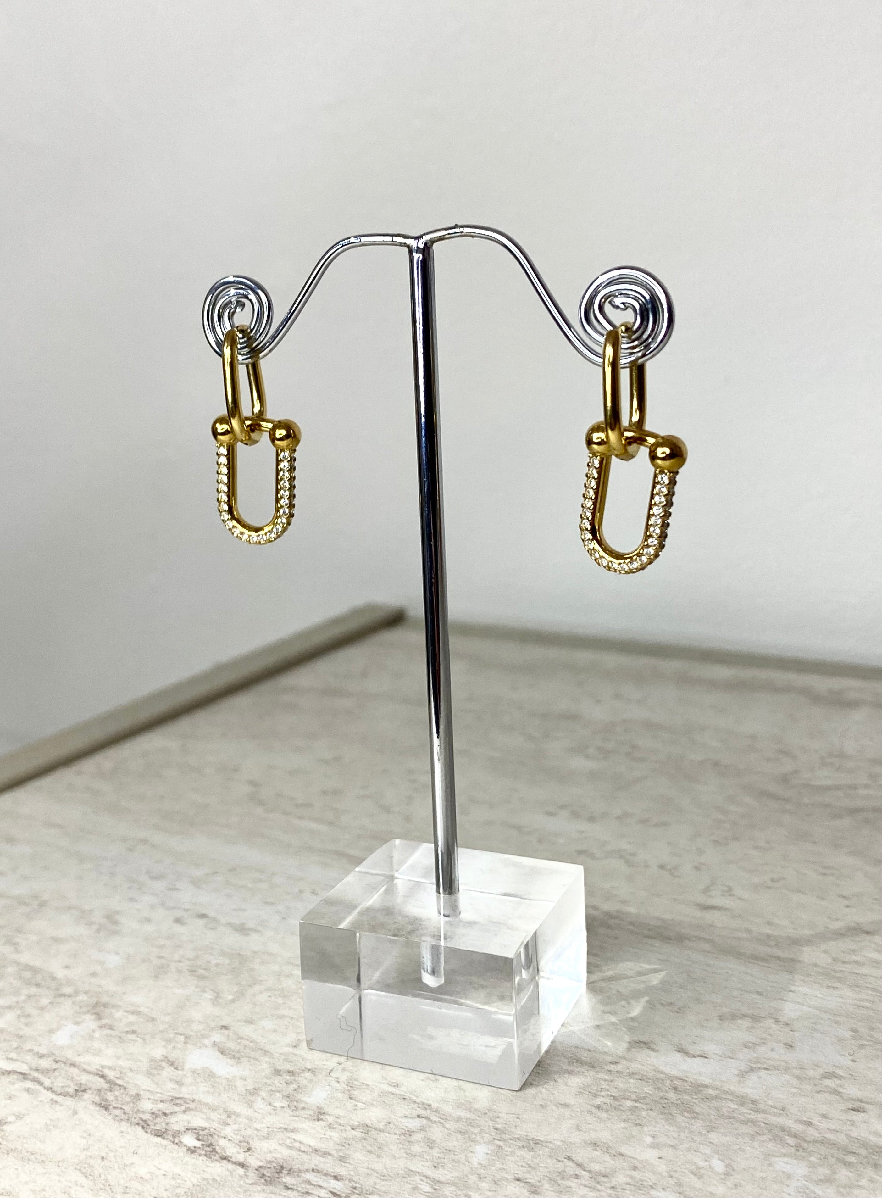 Boucles d’oreilles Tiffany Strasss Or