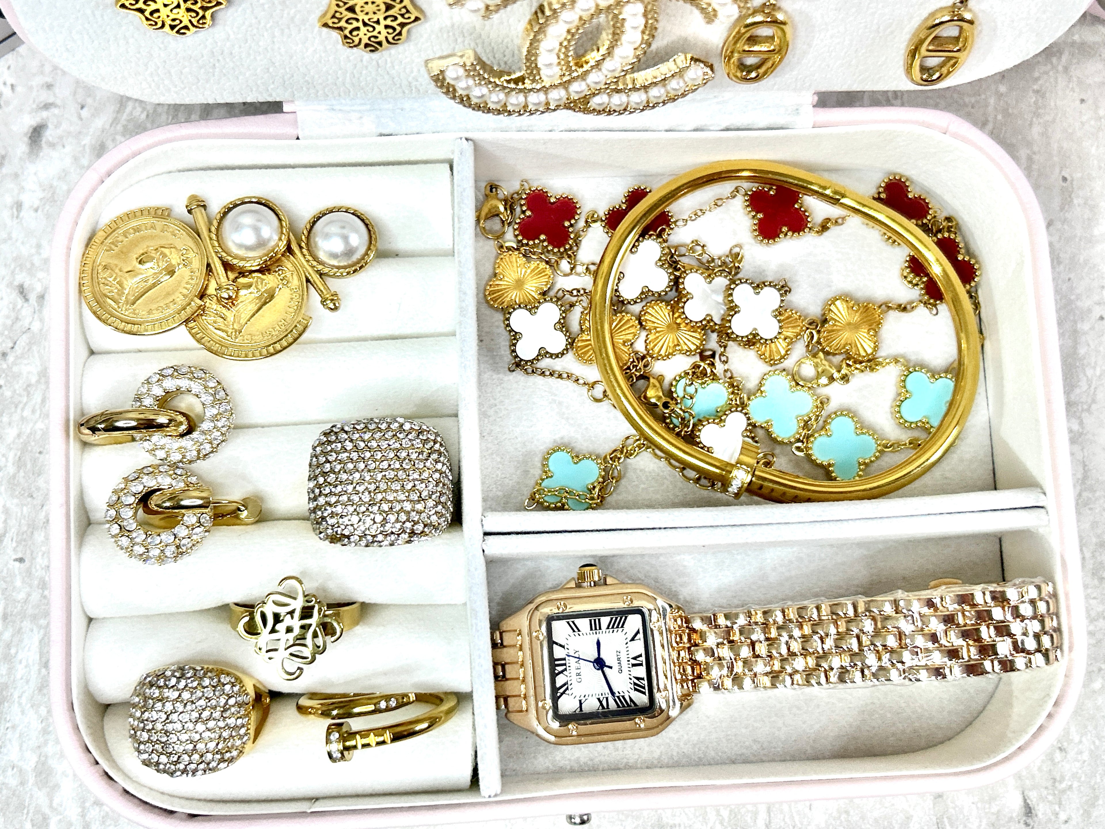 Boite à Bijoux Trois Compartiments