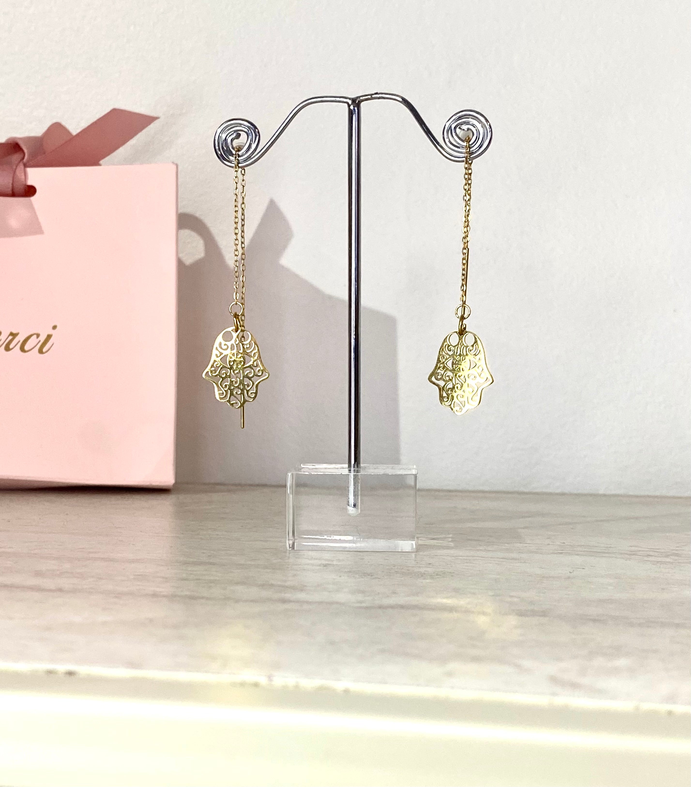 Boucles d’oreilles Main de fatma