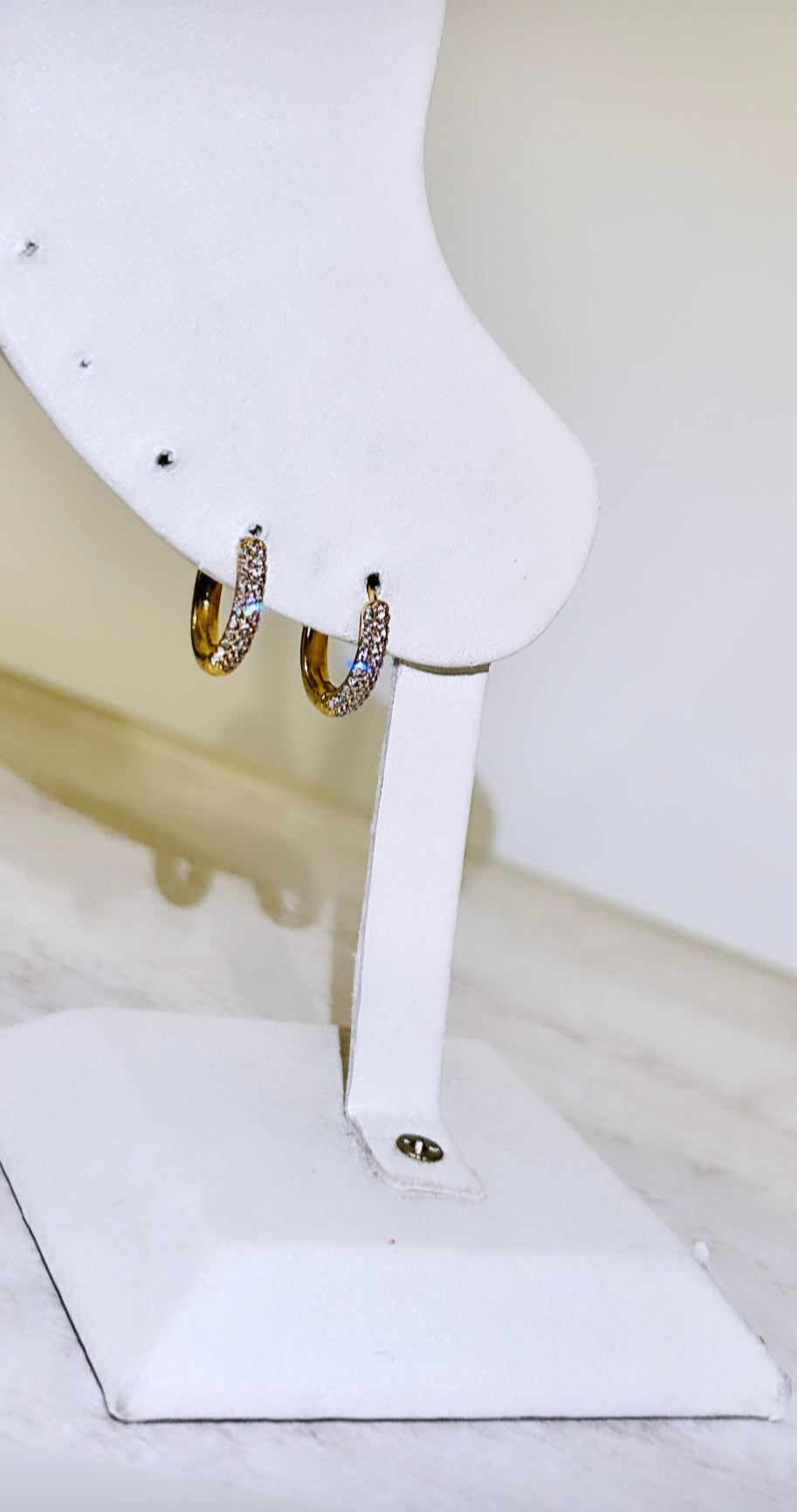 Boucles d’oreilles Créole Strass